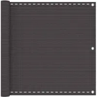 vidaXL Balkonscherm Rechthoekig 75 x 700 cm HDPE en Aluminium