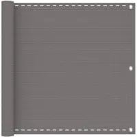 vidaXL Balkonscherm Lichtgrijs 120 x 500 cm HDPE en Aluminium