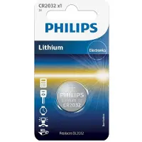 Philips Knoopcel CR2032 3 V 1 stuk(s) Lithium Minicells