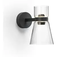 Flos Wandlampe , Nocturne Cone, dimbare, Doorzichtig, Woonkamer, Aluminium, Designer