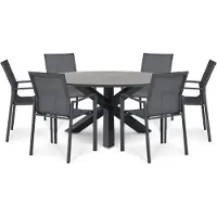Lifestyle Garden Furniture Lifestyle Timo/Xento 150 cm dining tuinset 7-delig
