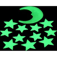 AWR Kwalitatieve Set Glow In The Dark Sterren Set / Sterrenhemel / Muurstickers | Lichtgevende Sterren | Decoratie & Versiering - 13 Stuks