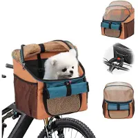 Famanu Opvouwbare fietsmand voor honden - Oranje