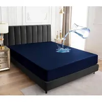 Famanu – Waterdichte matrashoes 160x200 cm, ademend hoeslakenmodel, donkerblauw