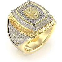 GUESS - JUMR05002JWYG66 - Ring - Heren - Lion King - Ringmaat 66