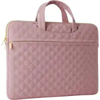 Famanu - Puffy laptophoes 13-14 inch met extra tas, waterafstotend en gewatteerd design, geschikt
