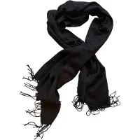 AWR Premium kwaliteit dames sjaal / Wintersjaal / lange sjaal - Zwart