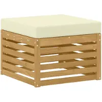 vidaXL Buiten Voetenbank Massief Acacia Hout Wit