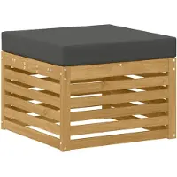 vidaXL Buiten Voetenbank Massief Acacia Hout Wit