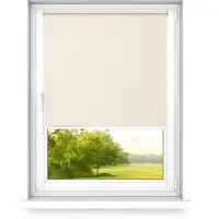 Time4blinds - Verduisteringsrolgordijn Zonder Boren - Verduisteringsrolgordijn, Rolgordijn Verduistering - 3 Soorten Montage, Zilveren Thermische Coating - Ecru, 600x1400mm, Rechts
