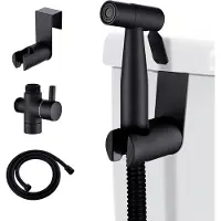 Famanu Bidet-spuitsysteem voor wandmontage, roestvrij staal - zwart