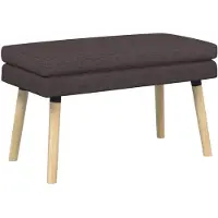 vidaXL Dubbel-laags bank Donkerbruin 80 x 40 x 47 cm Stof