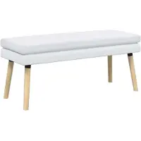 vidaXL Dubbel-laags bank Wit 110 x 40 x 47 cm Stof