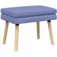 vidaXL Dubbel-laags bank Jeans Blauw 60 x 40 x 46 cm Stof