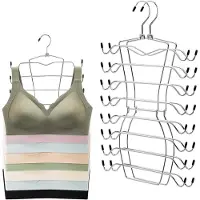 Famanu – Opvouwbare kleerhangers, set van 2, draaibaar en ruimtebesparend met hangerclips