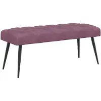 vidaXL Bank met knopen tufting Paars 110 x 40 x 46 cm Fluweel