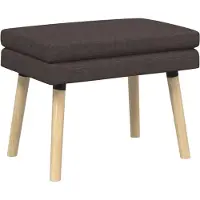 vidaXL Dubbel-laags bank Donkerbruin 60 x 40 x 46 cm Stof