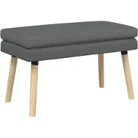 vidaXL Dubbel-laags bank Donkergrijs 80 x 40 x 47 cm Stof