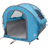 vidaXL Auto Tent met dak Blauw 200 x 170 x 170 cm Polyester en Staal