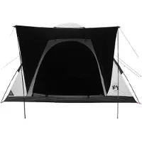 vidaXL Kamperen tent 4-persoons Wit Blackout Polyester en Staal