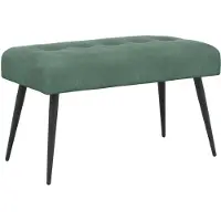 vidaXL Bank met knopen tufting Zeegroen 80 x 40 x 46 cm fluweel