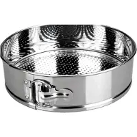 Famanu – Springvorm set Ø 26 cm van roestvrij staal PFAS-vrij zilverkleurige duurzame taartvorm zonder coating