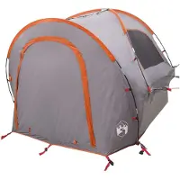 vidaXL Auto Tent Grijs en Oranje 200 x 170 x 170 cm Polyester en Staal