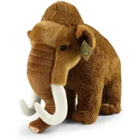 Rappa ECO knuffel Mammoet 36 cm - realistische knuffel van recyclede PET flessen - bruin
