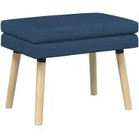 vidaXL Dubbel-laags bank Blauw 60 x 40 x 46 cm Stof