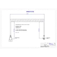 Bachmann CEE 7/7 (haaks) - CEE 7/3 (recht) stroom spiraal verlengkabel - 3x 1,50mm / zwart - 2 meter