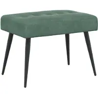 vidaXL Bank met knopen tufting Zeegroen 60 x 40 x 45 cm fluweel