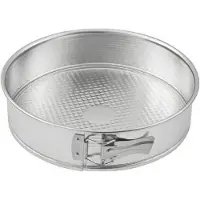 Famanu – Springvorm Ø 28 cm ronde bakvorm met platte bodem van duurzaam tin plate staal