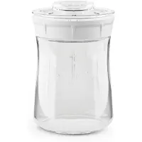 Famanu - Fermentatiepot, ideale set voor het bereiden van melkkefir of waterkefir thuis, kiemvergister + receptenboek 900ml (wit)