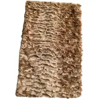 AWR Fashionable Fleece Dames Sjaal / Thermo Scarf | Ronde Warme Sjaal - Beige