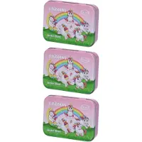 Flawa Junior Plast kinderpleisters metaalblik eenhoorn 3x20 St Verband