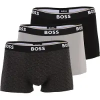 BOSS Set van drie korte boxers met logodetail van stretchkatoen