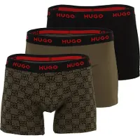 HUGO Boxershorts kaki / rood / zwart