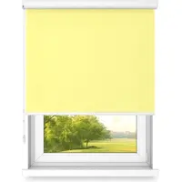 Time4blinds Vrijhangend Rolgordijn in Aluminium Cassette – Keukenzonwering voor Ramen – Slaapkamerjaloezieën voor Ramen – Rolluiken voor Ramen voor Binnen – 1400x1400mm – Lichte Citroen – Rechtszijdig