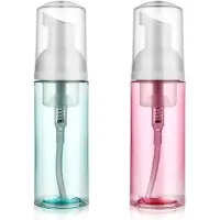 Markenlos – Navulbare pompflessen 100 ml – Set van 3 – Met waterdichte labels – Zwart