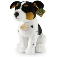 Rappa ECO Jack Russell Terrier 29 cm - realistische knuffel van recyclede PET flessen - zwart wit bruin
