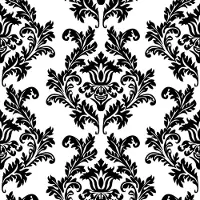 Maki - Lunch servetten - White & Black Wallpaper
