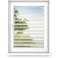 Fart Produkt time4blinds - Binnenjaloezieën Zonder Boren - Aluminium Jaloezieën - Aluminium Rolgordijnen voor Woonkamer, Slaapkamer, Keuken, Kantoor - met Koordgeleiders - Zilveren Glans, Rechts, 400x1600