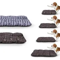Famanu hondenmand 70x100x15 cm – bruin – beklede hondenmand voor kleine tot grote honden