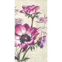 IHR - 16 Papieren Gastendoekjes - Ava linen - Bloemen