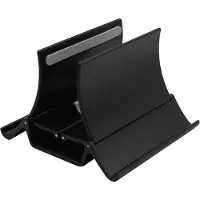 Famanu - Verticale laptopstandaard met automatisch zwaartekrachtslot - Klembereik 0-38 mm