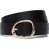 Tommy Hilfiger Riem 'Sculpted Buckle' goud / zwart
