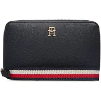 Tommy Hilfiger Portemonnee 'Signature Tape Wrist Strap' donkerblauw