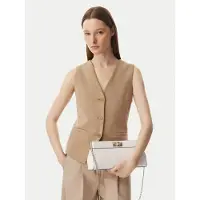 Tommy Hilfiger Clutch 'Modern Chain TH Monogram Clasp Clutch' crème
