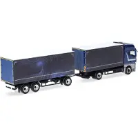 Famanu - Miniatuur zijwagengordijn, schaal 1:87 verzamelobject – Grijs