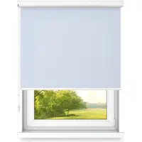 Time4blinds Vrijhangend Rolgordijn in Aluminium Cassette – Keukenzonwering voor Ramen – Slaapkamerjaloezieën voor Ramen – Rolluiken voor Ramen voor Binnen – 1400x1000mm – Grijsblauw – Linkszijdig